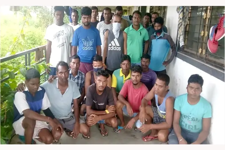 महाराष्ट्र रायगढ़ से 23 झारखंडी श्रमिकों को मुक्त कराया गया